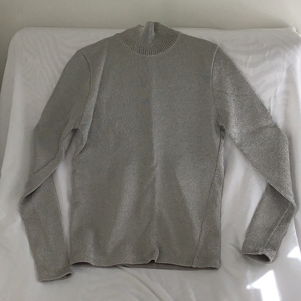 Ralph Lauren Purple Label Silver Turtleneck